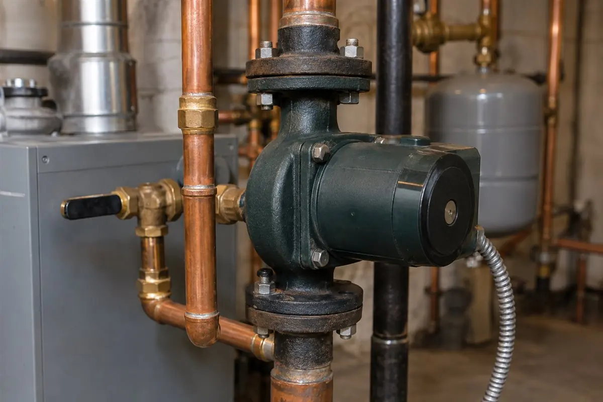 Boiler circulator pump in Medford MA