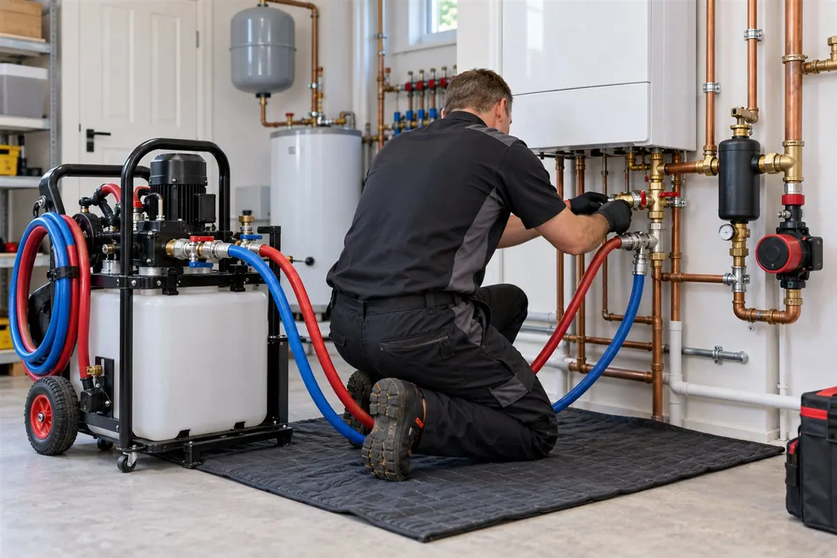 Boiler maintenance and power flushing equipment in Medford MA