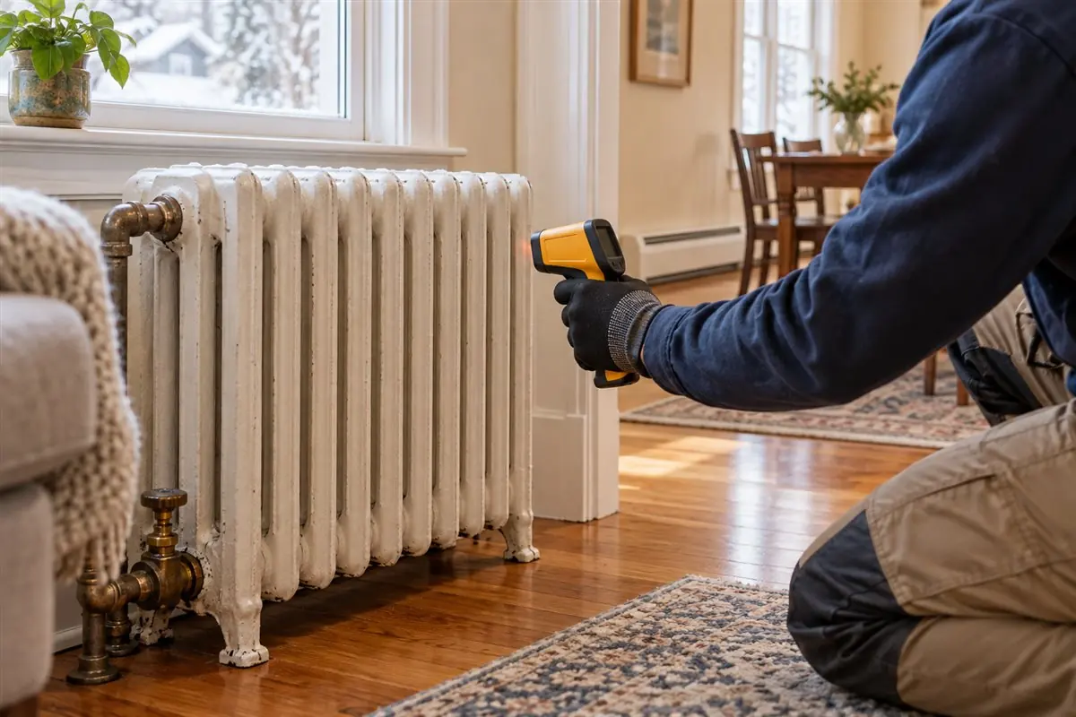 Radiator and baseboard heating inspection in Medford MA